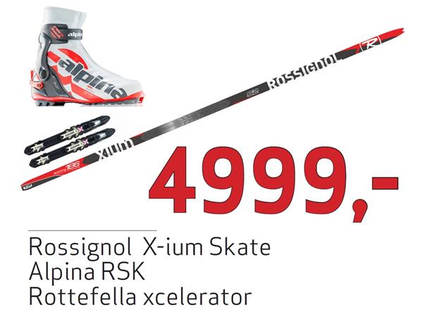 Rossignol X-ium Skate Skipakke UTGÅTT RSK støvel, excelerator binding